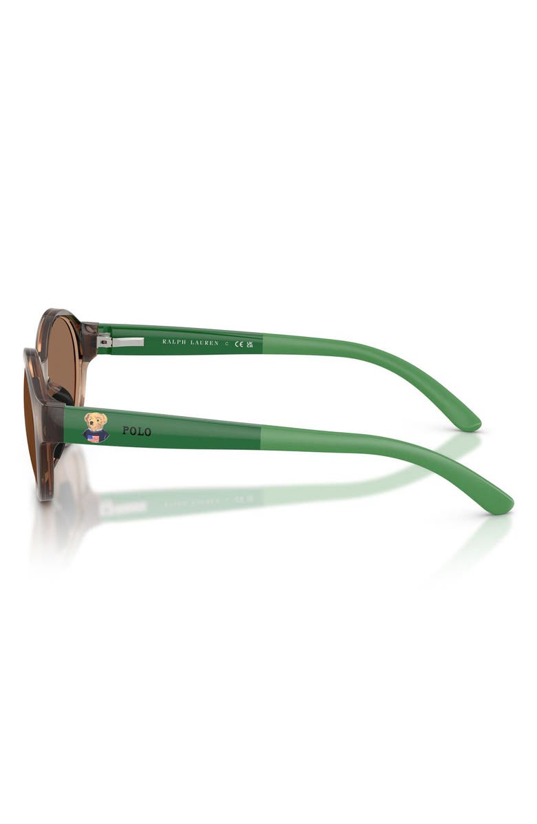 Polo Ralph Lauren Kids 45mm Round Sunglasses, Alternate, color, Shiny Dark Havana / Dark Brown