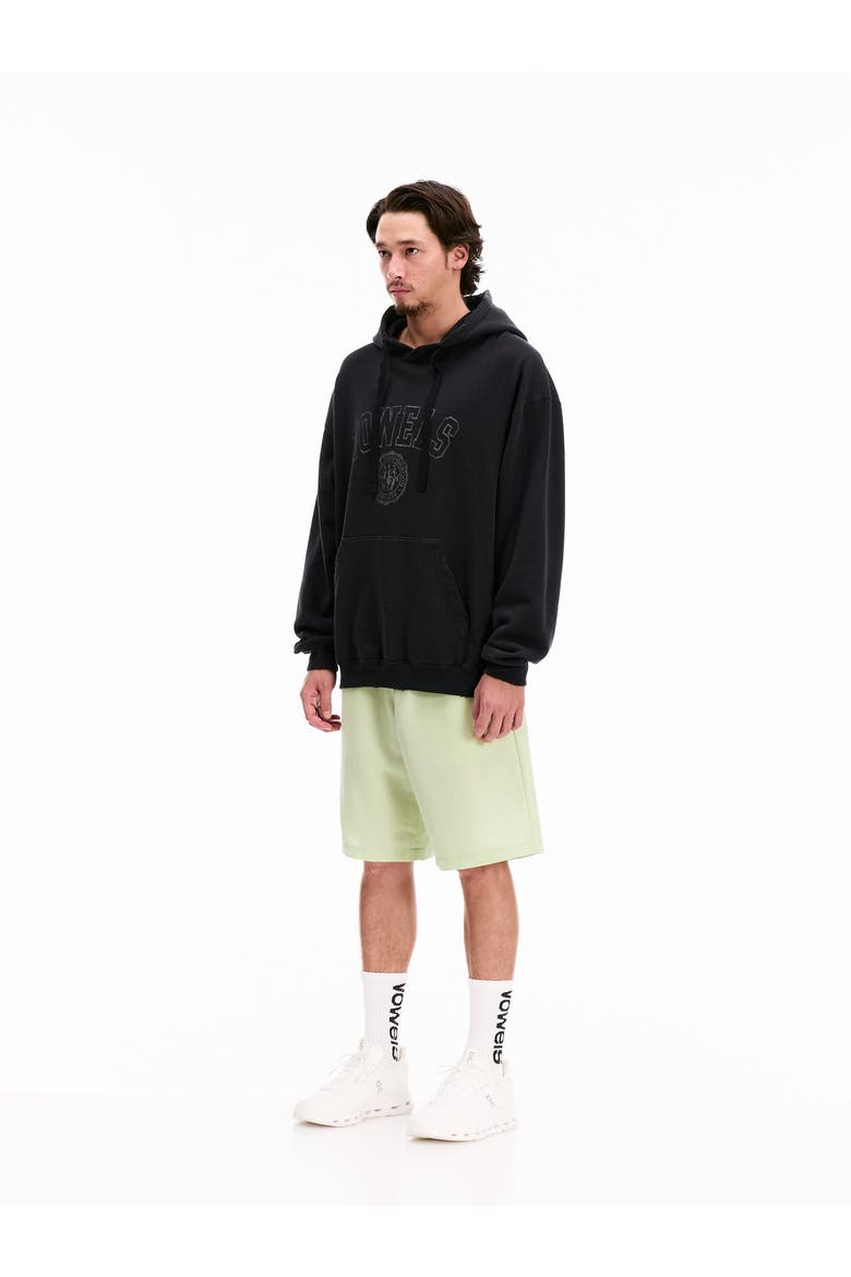 Faded Collegiate Hoodie, Alternate, color, Black