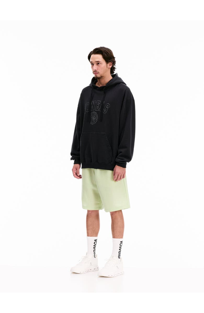 vowels Faded Collegiate Hoodie, Alternate, color, Black