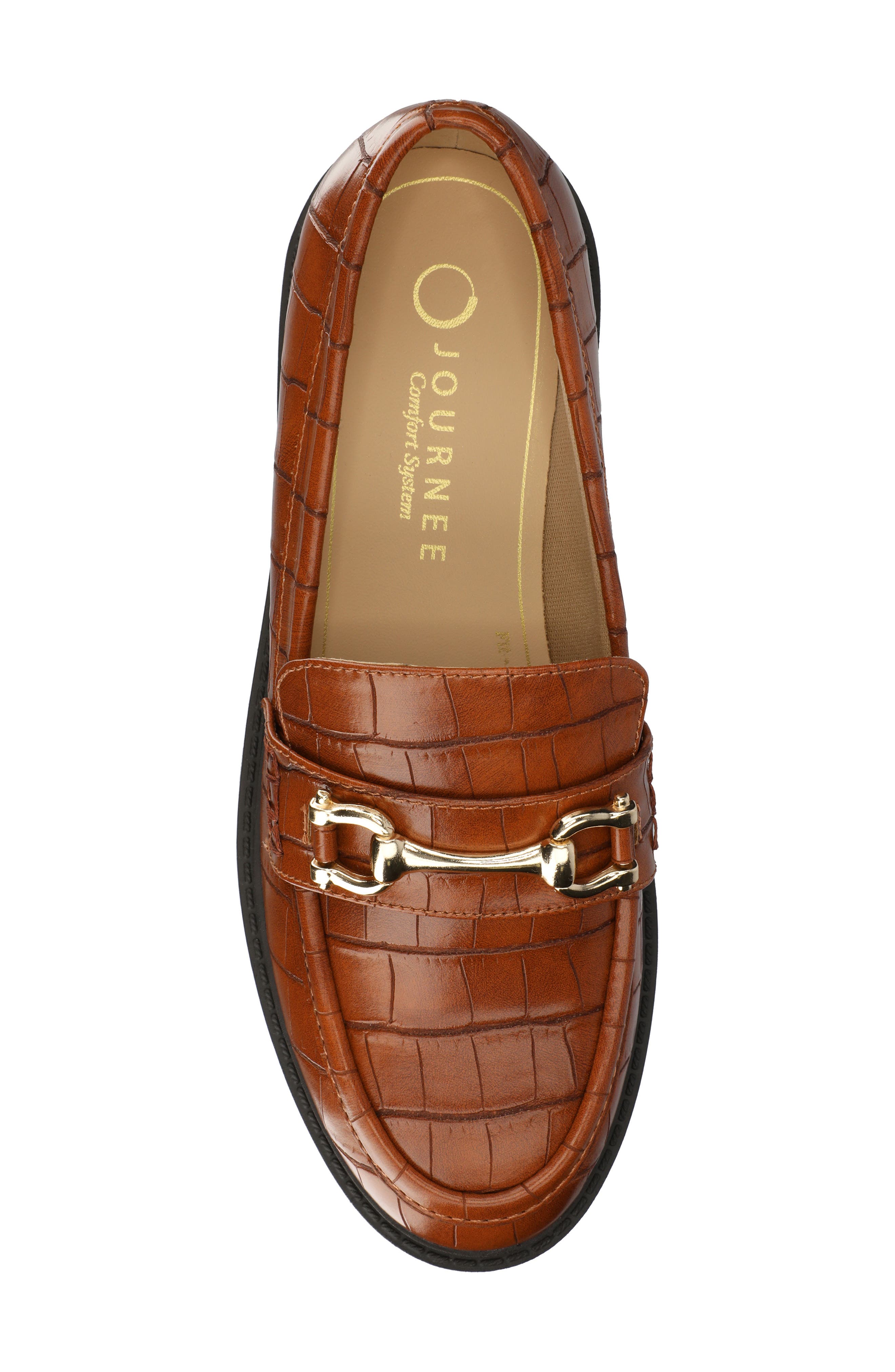 Jessamy Lug Loafer, Alternate, color, COGNAC CROCO