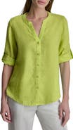 DKNY Linen Button-Up Shirt