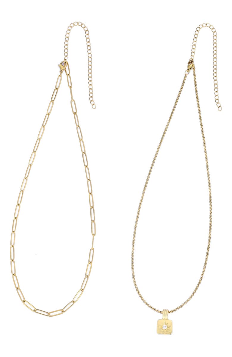 Adornia Set of 2 Assorted Chain Necklaces, Alternate, color, 