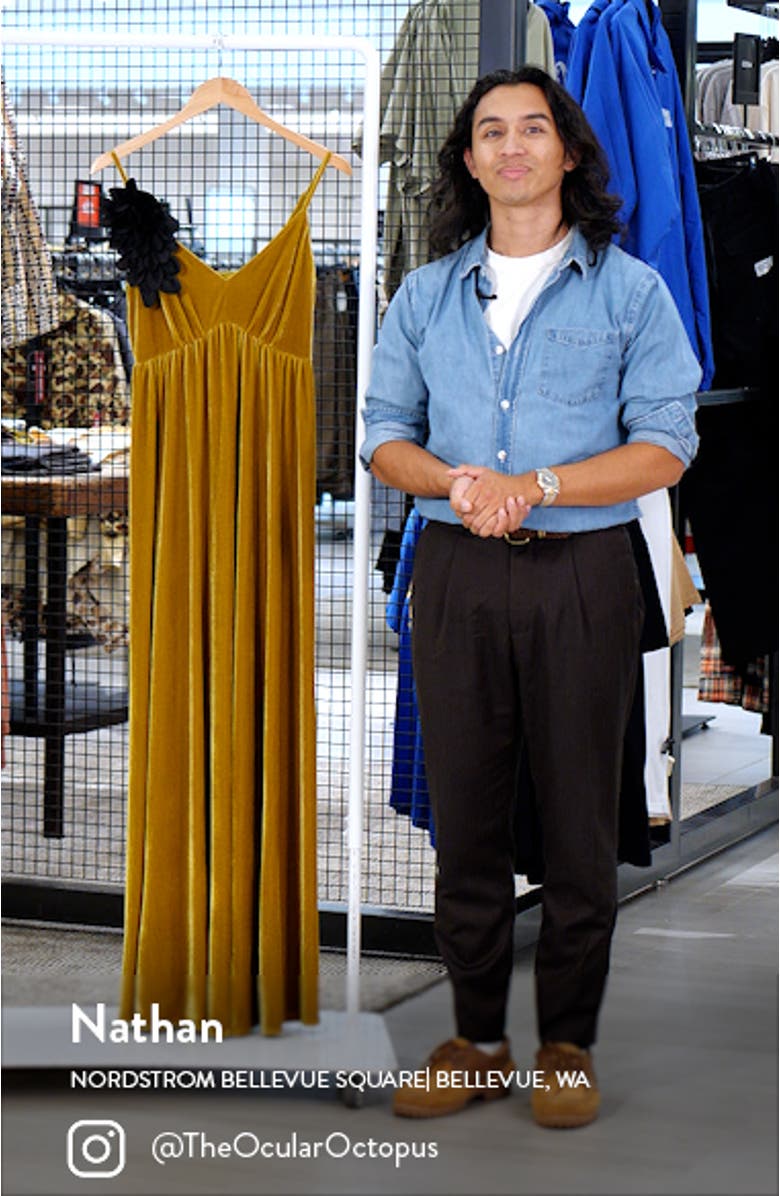 Flower Camisole Velvet Gown, sales video thumbnail