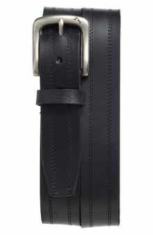 Tommy Bahama Double Stitch Leather Belt