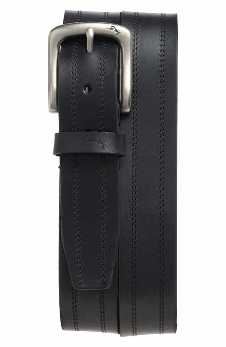 Tommy Bahama Double Stitch Leather Belt