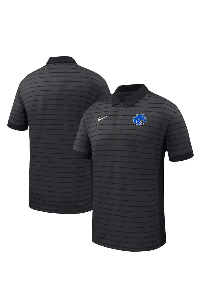 Nike Men's Nike Black Boise State Broncos 2025 Early Season Coaches Sideline Victory Stripe Performance Polo, Alternate, color, Black