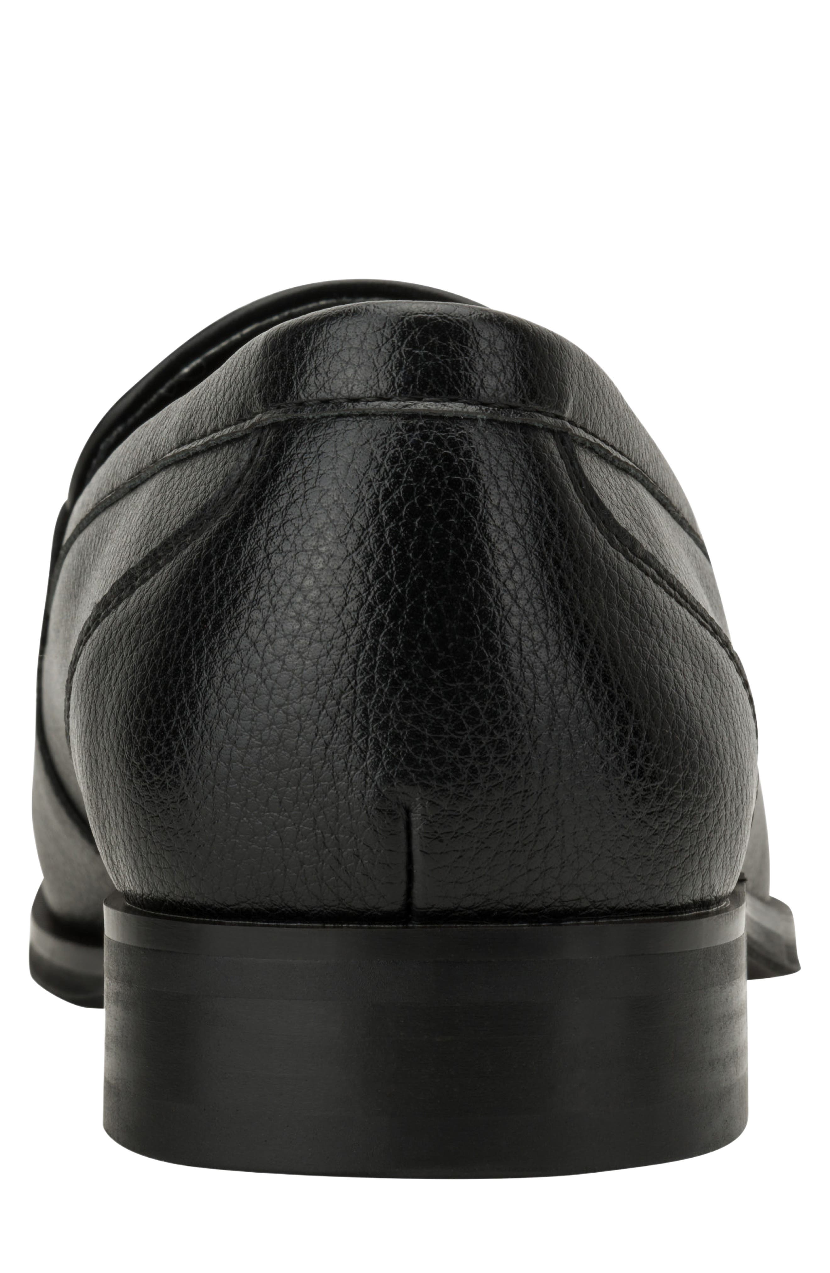 Miller Faux Leather Bit Loafer, Alternate, color, BLACK