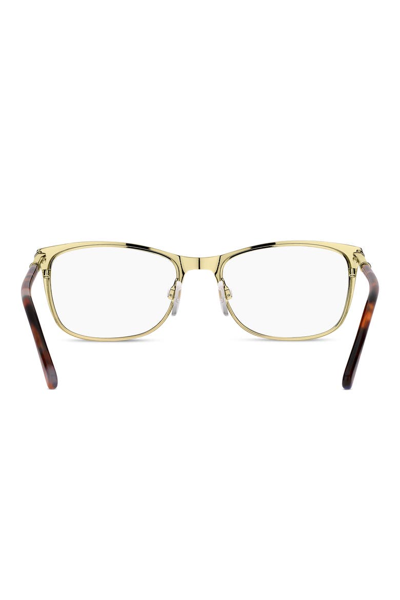 53mm Rectangular Optical Glasses, Alternate, color, MATTE BLUE GOLD