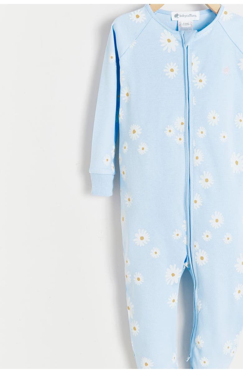 Babycottons Premium Peruvian Pima Cotton Rita Zip One-Piece Snug Pajamas For Infant, Alternate, color, 