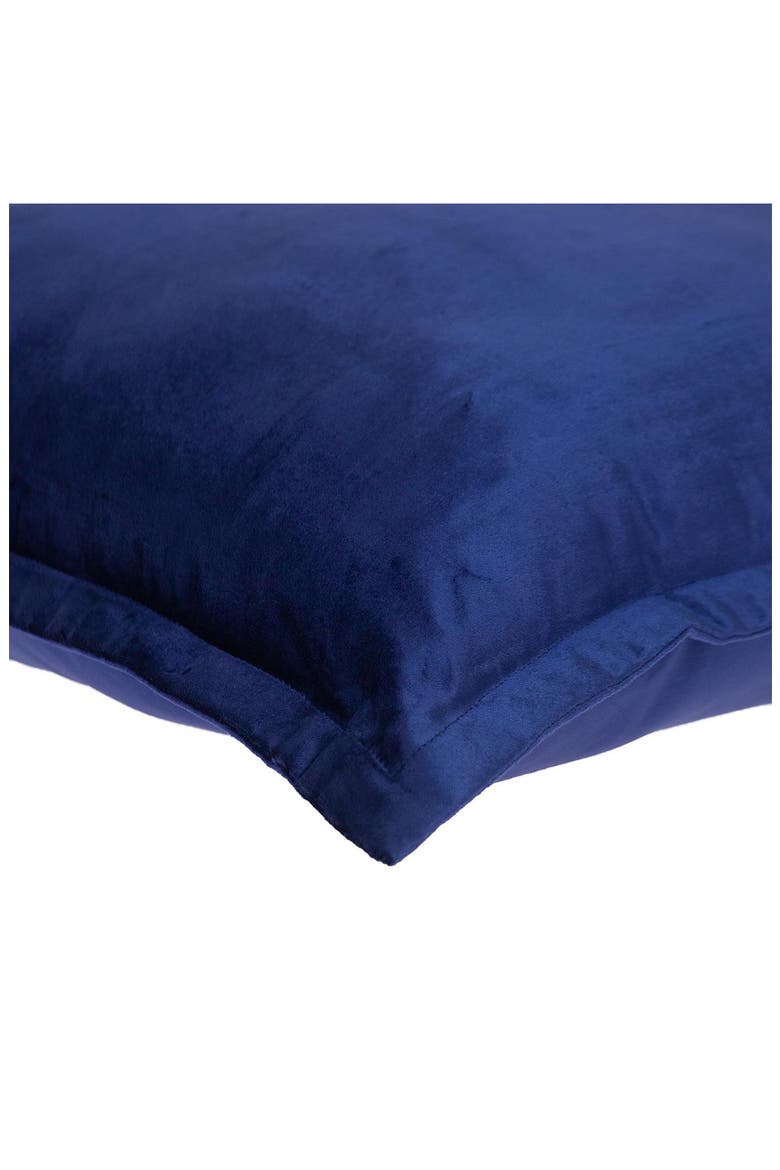 Agneta Transitional Blue Square Throw Pillow, Alternate, color, BLUE