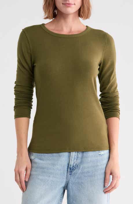 Exposed Seam Long Sleeve T-Shirt