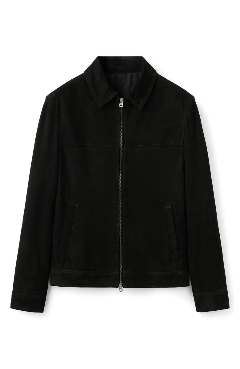MANGO Suede Jacket, Alternate, color, Black