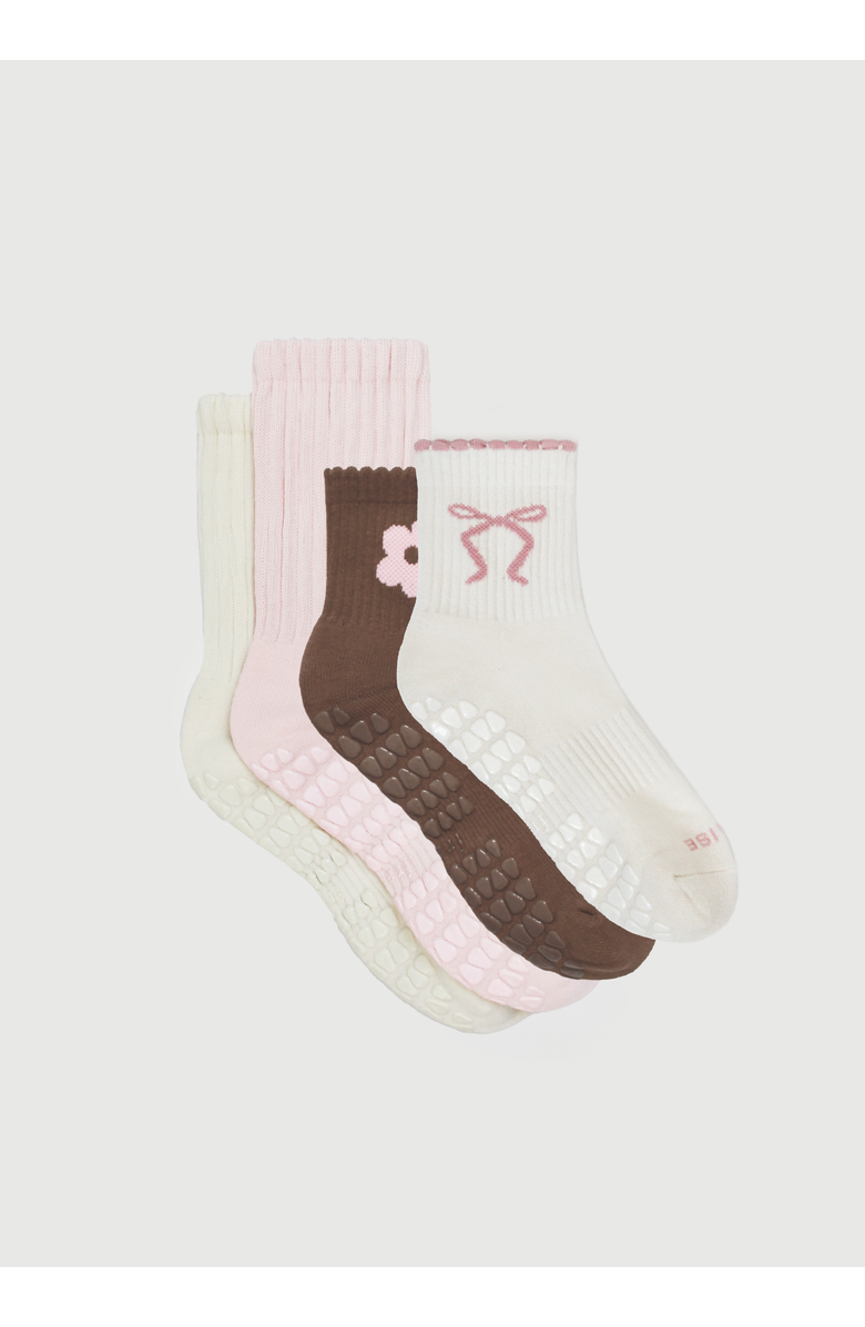 Fraise The Ballerine Set Grip Socks, Main, color, Assorted