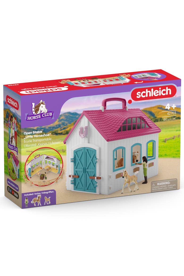 Horse Club Open Stable Litte Horseshoe 60 Piece Set, Alternate, color, Multicolored