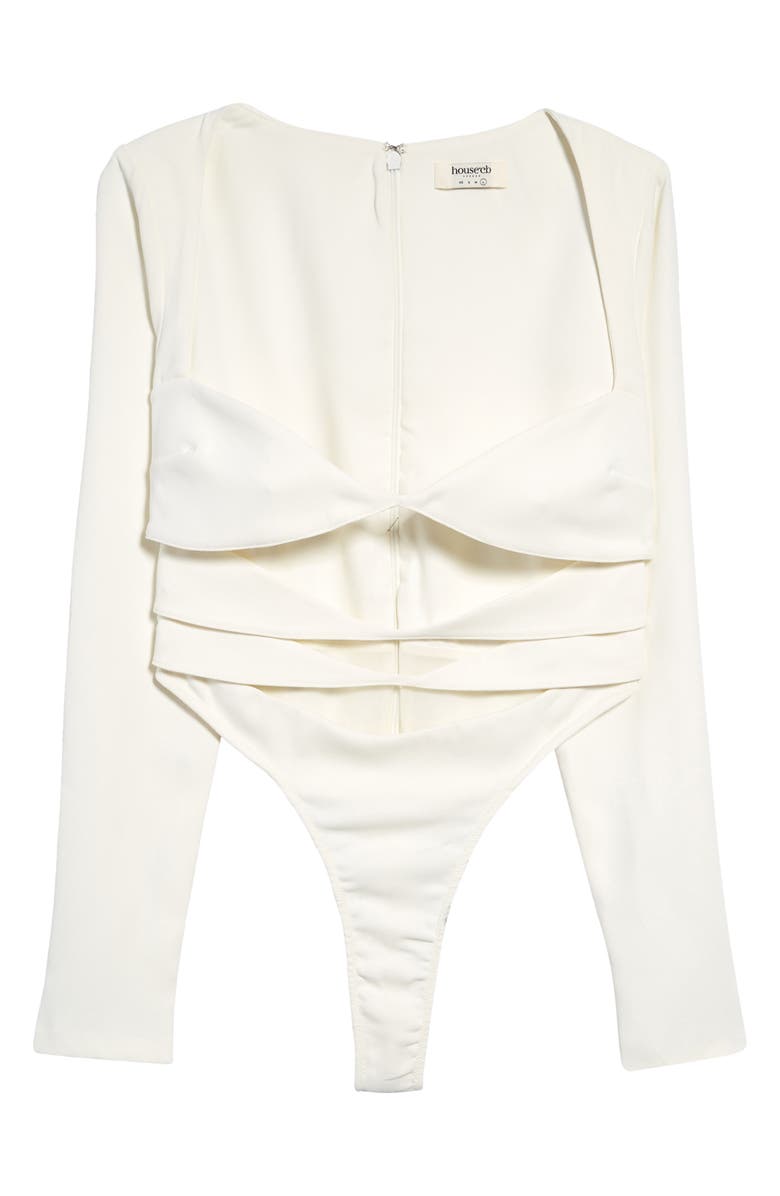 HOUSE OF CB Danica Cutout Crepe Bodysuit, Alternate, color, 