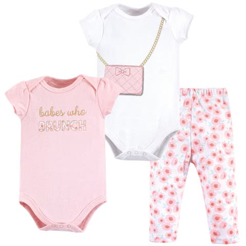 Soft Cotton Two-Piece Outfit Bodysuit & Pants