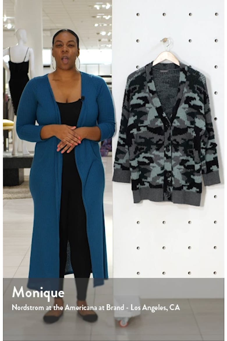 Camo Button-Up Cardigan video