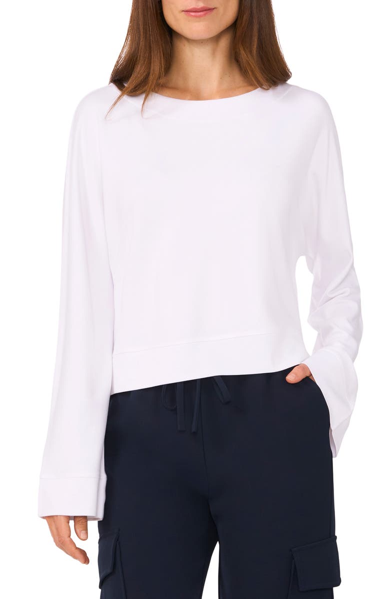 Halogen<sup>®</sup> Dolman Sleeve Sweatshirt, Main, color, Bright White