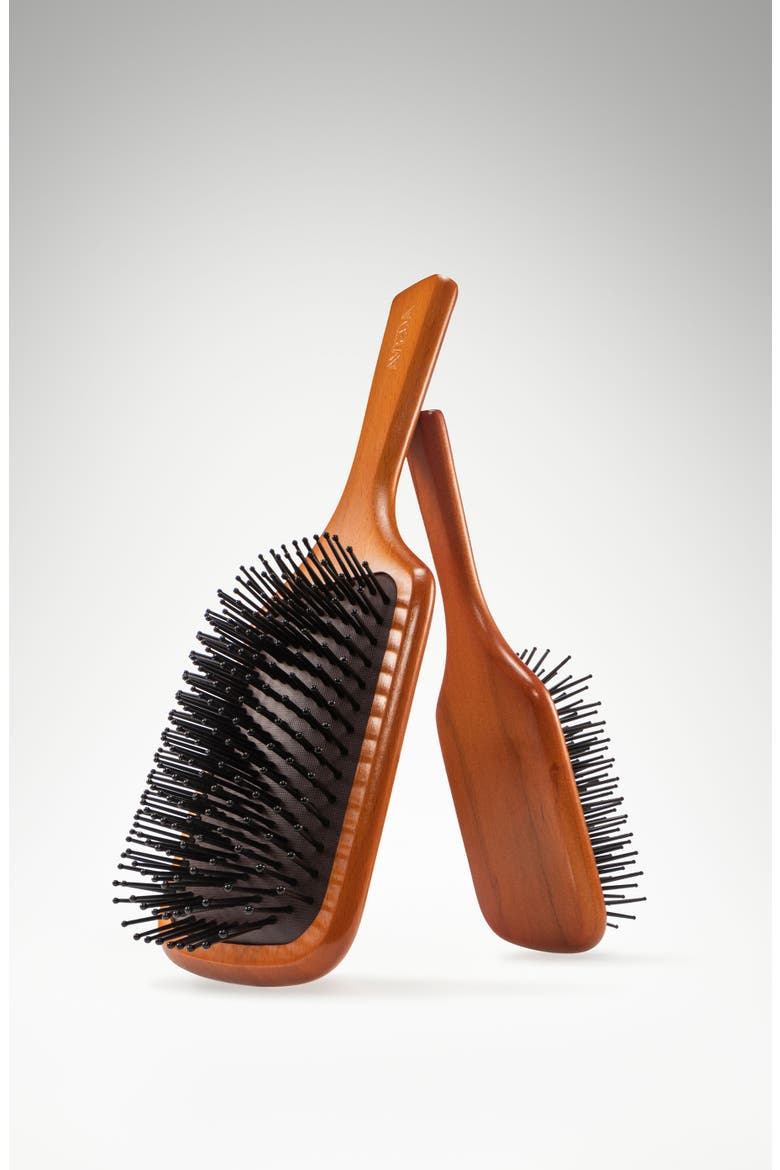 Wooden Mini Paddle Brush, Alternate, color, NO COLOR