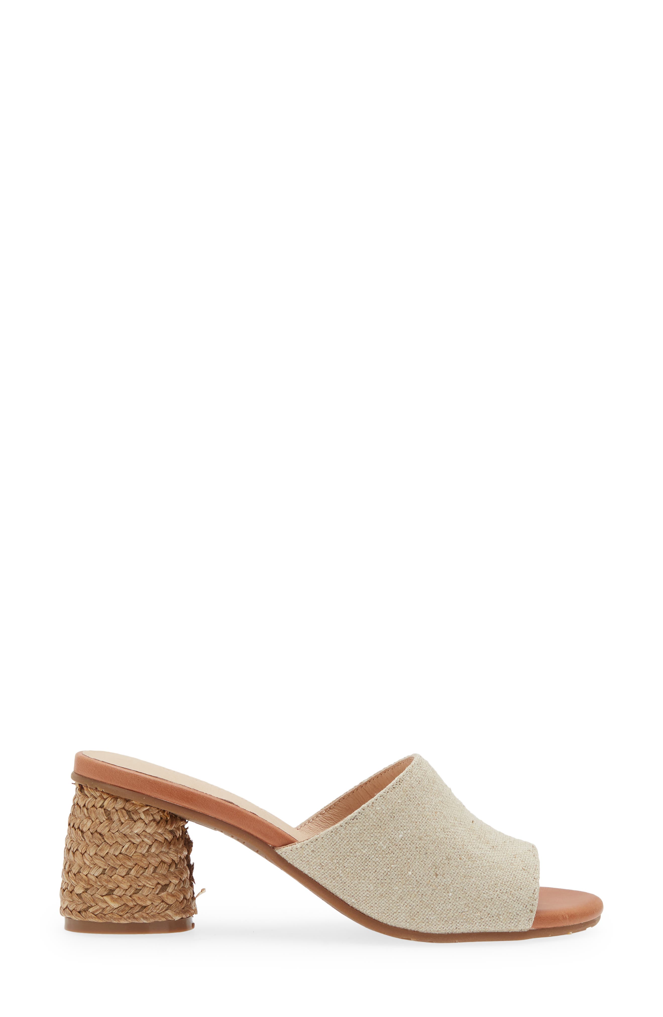 Chocolat Blu Block Heel Sandal, Alternate, color, Natural Linen