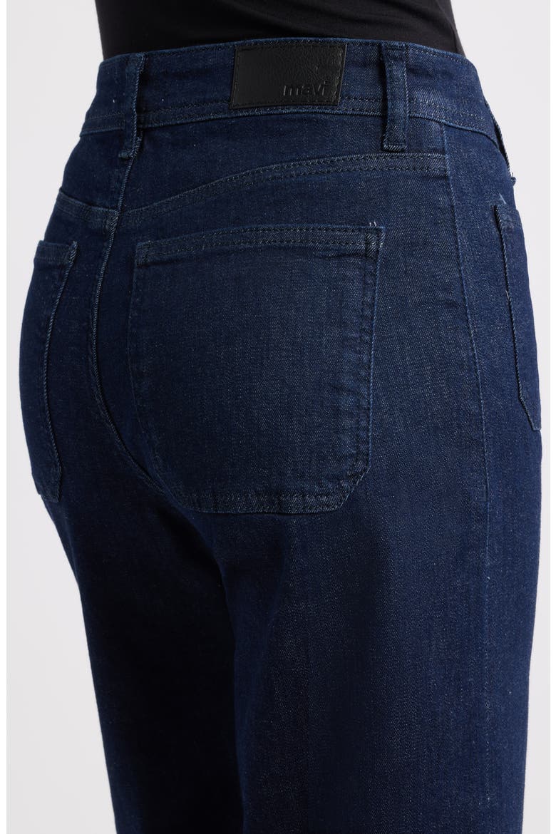 Paloma Marine Patch Pocket High Waist Wide Leg Jeans, Alternate, color, RINSE FLEX BLUE