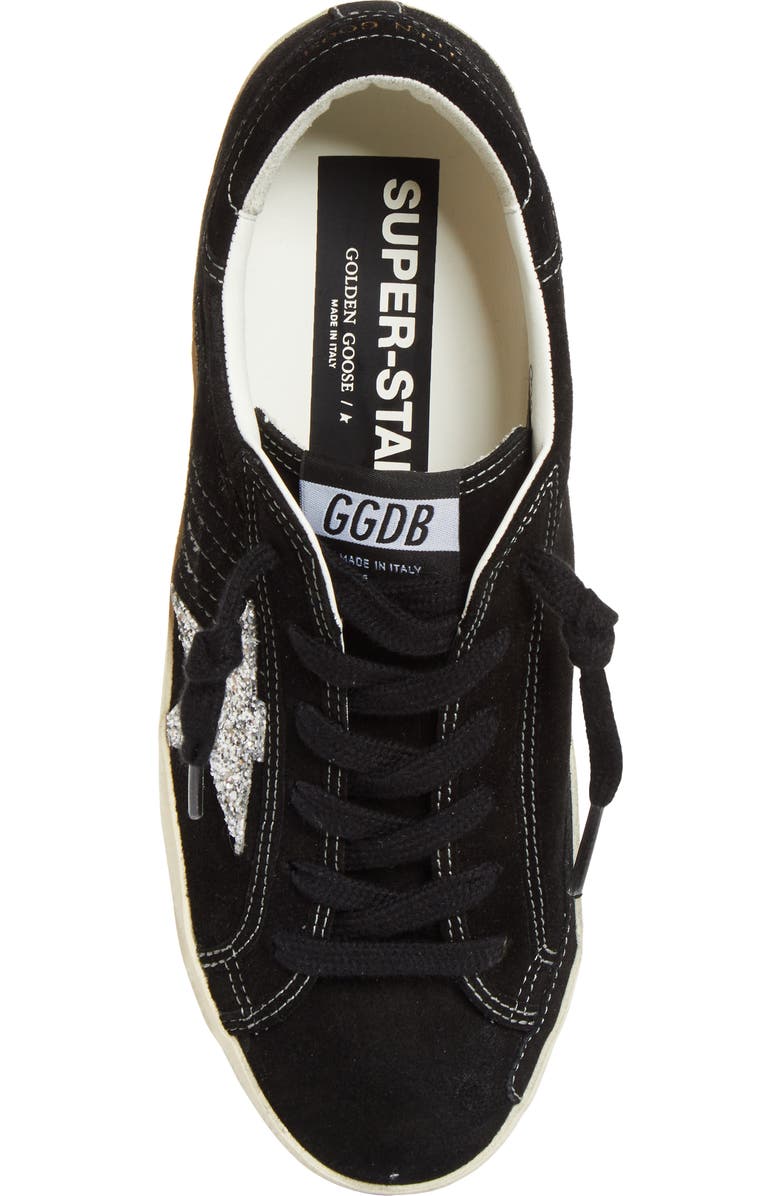 Golden Goose Super-Star Low Top Sneaker, Alternate, color, Black/ Silver