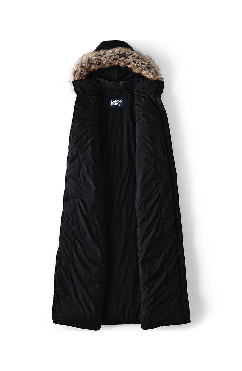 Lands' End Down Maxi Winter Coat, Alternate, color, Black