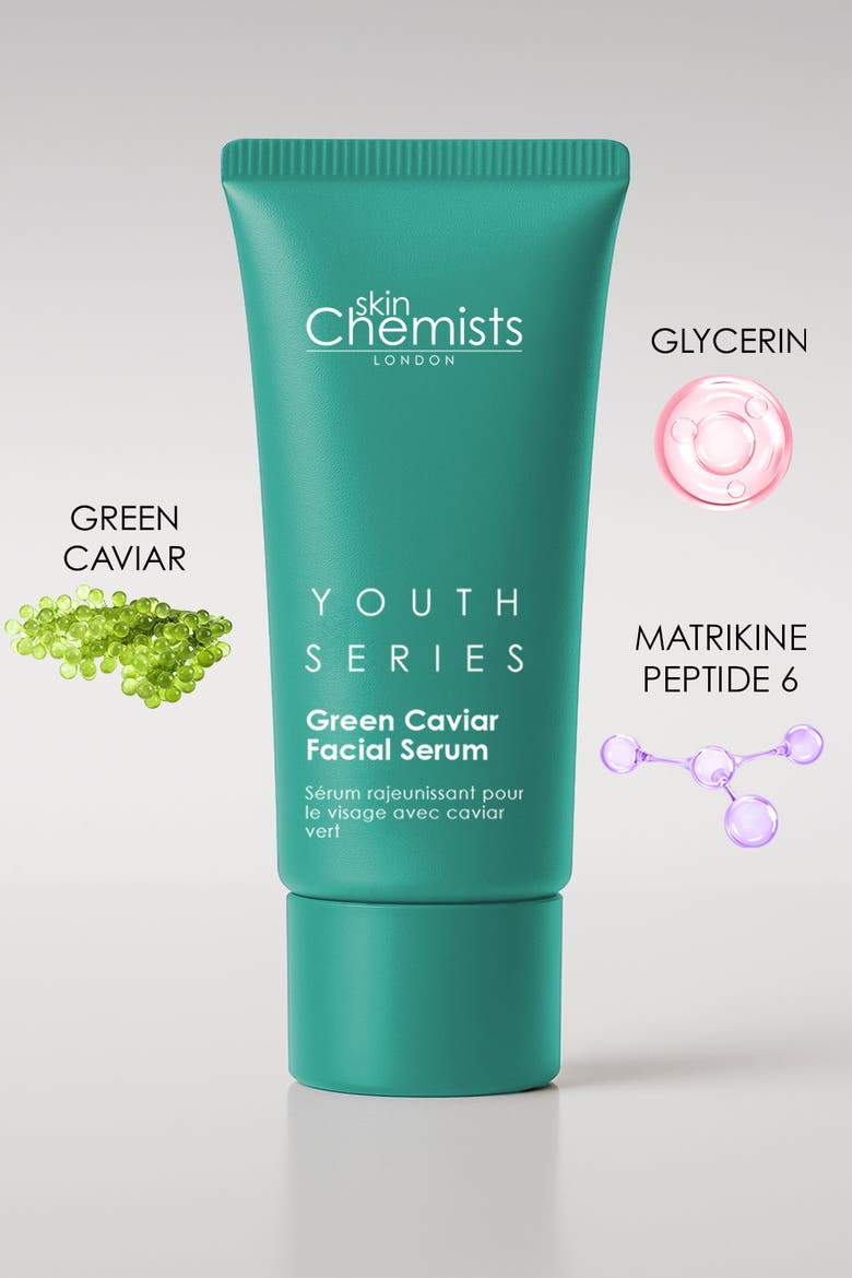 Youth Series Green Caviar Facial Serum 30ml for Anti-Aging, Brightening, Alternate, color, White