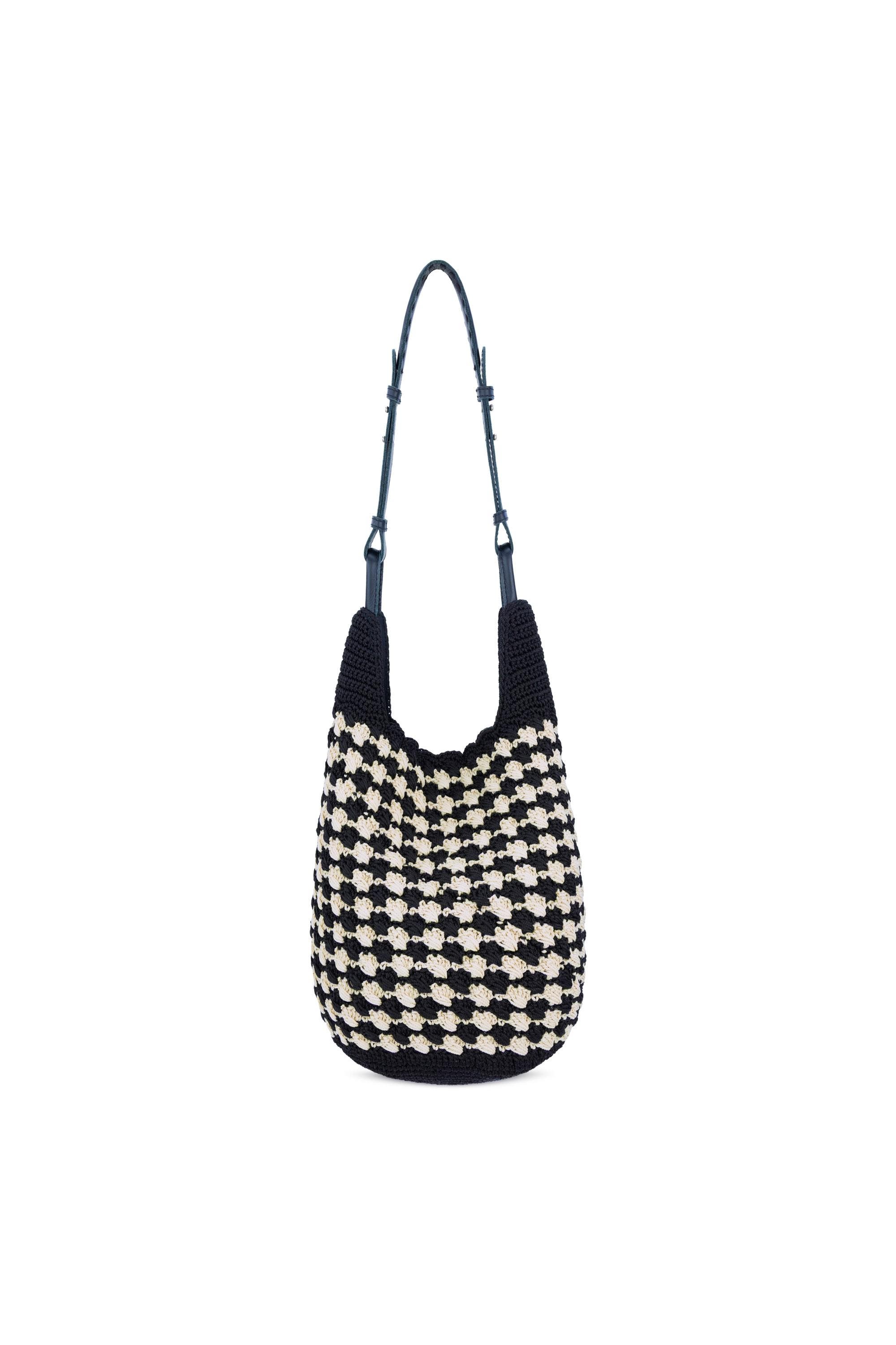 Los Feliz 120 Hobo, Alternate, color, Black Ecru Shell