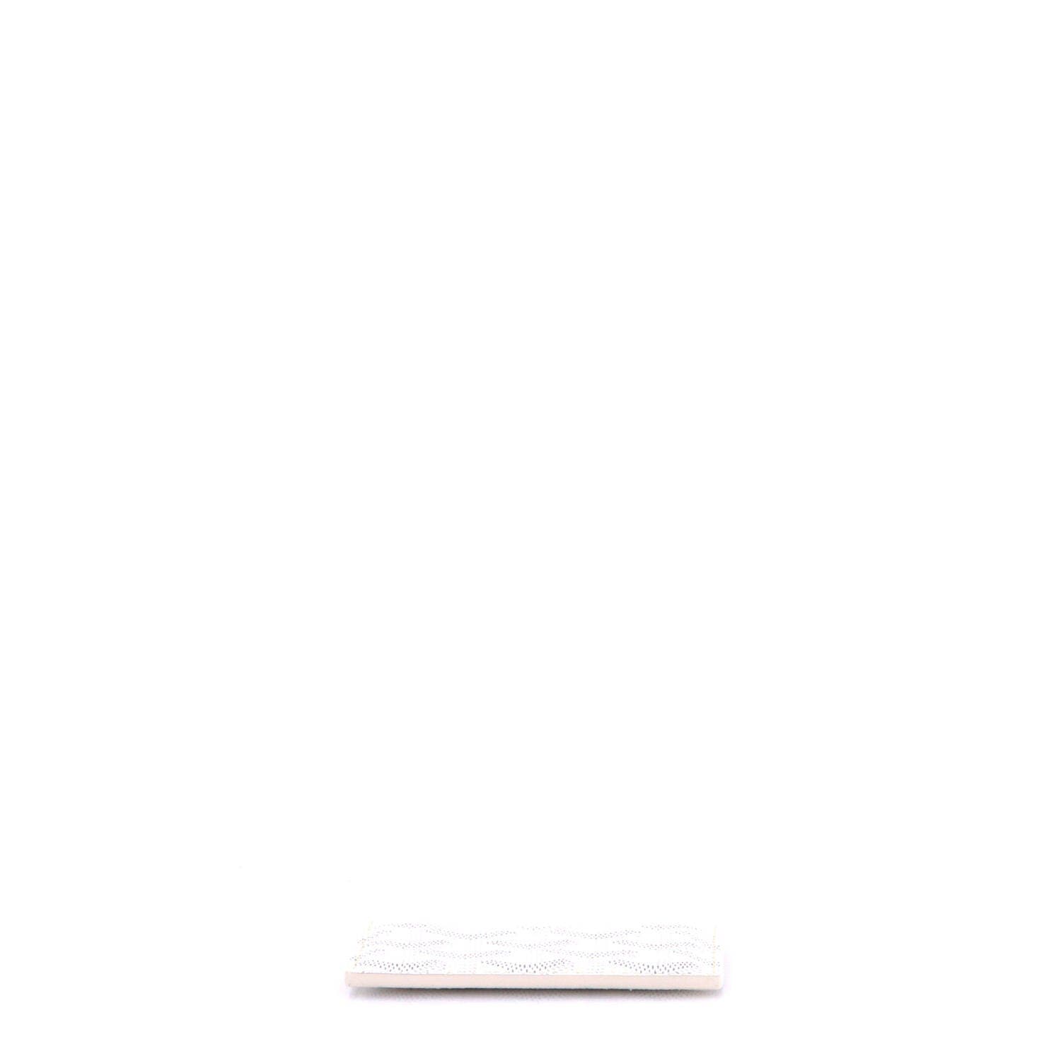 Saint Sulpice Card Holder Coated Canvas, Alternate, color, White