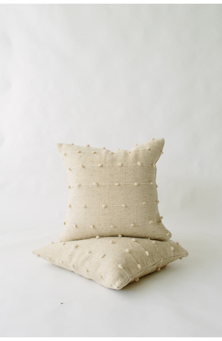 Loom Imports Loop Pillow, Main, color, Ivory