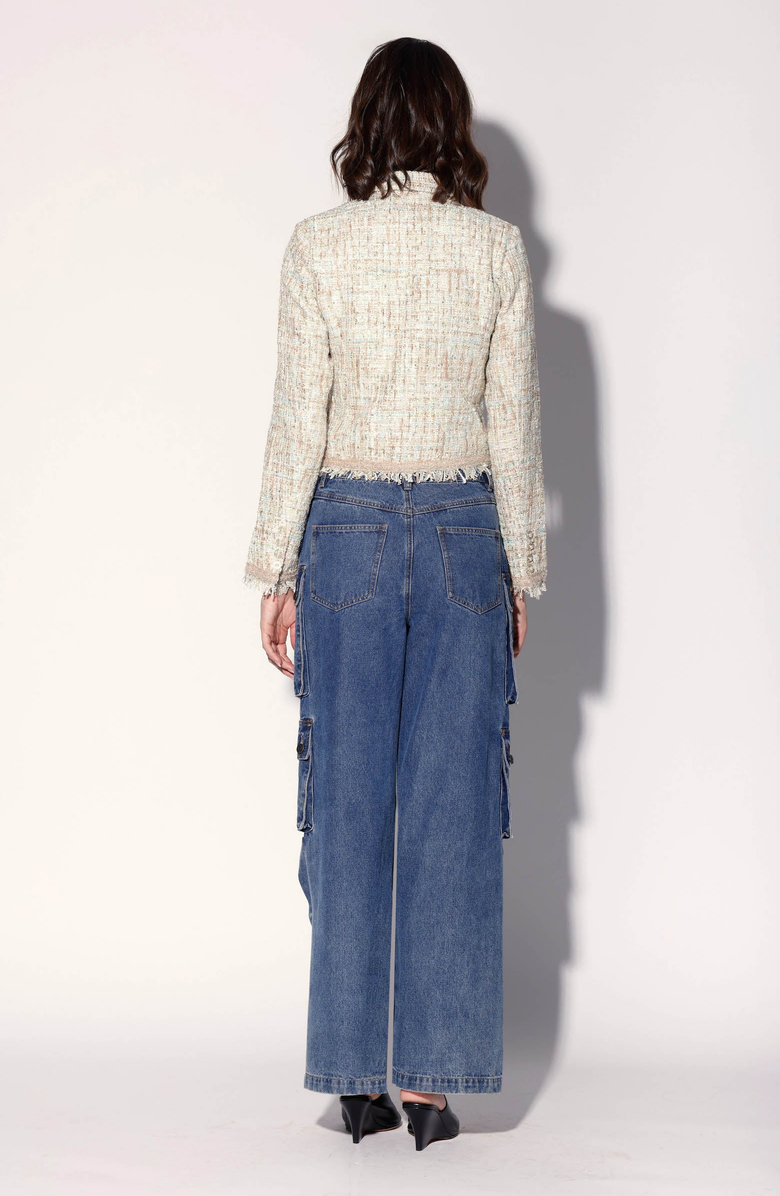 Walter Baker Veronica Tweed Jacket, Alternate, color, Atlantic Tweed