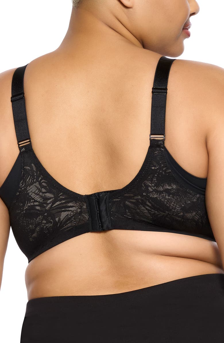 Felina Jessamine Underwire Minimizer Bra, Alternate, color, Black