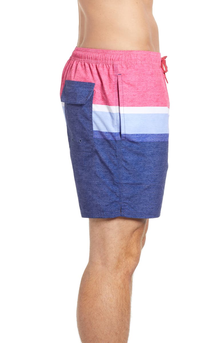 vineyard vines Deck Stripe Chappy Swim Trunks, Alternate, color, 