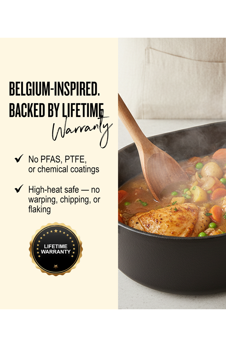 Alva Nori Cast Iron Dutch Oven, Alternate, color, Black