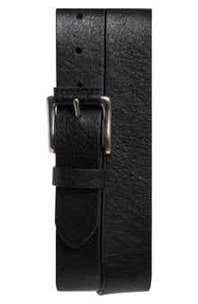 NORDSTROM RACK Roller Buckle Leather Belt