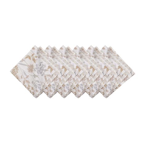 Carmella Fields Botanical Set of 6 Cloth Napkins