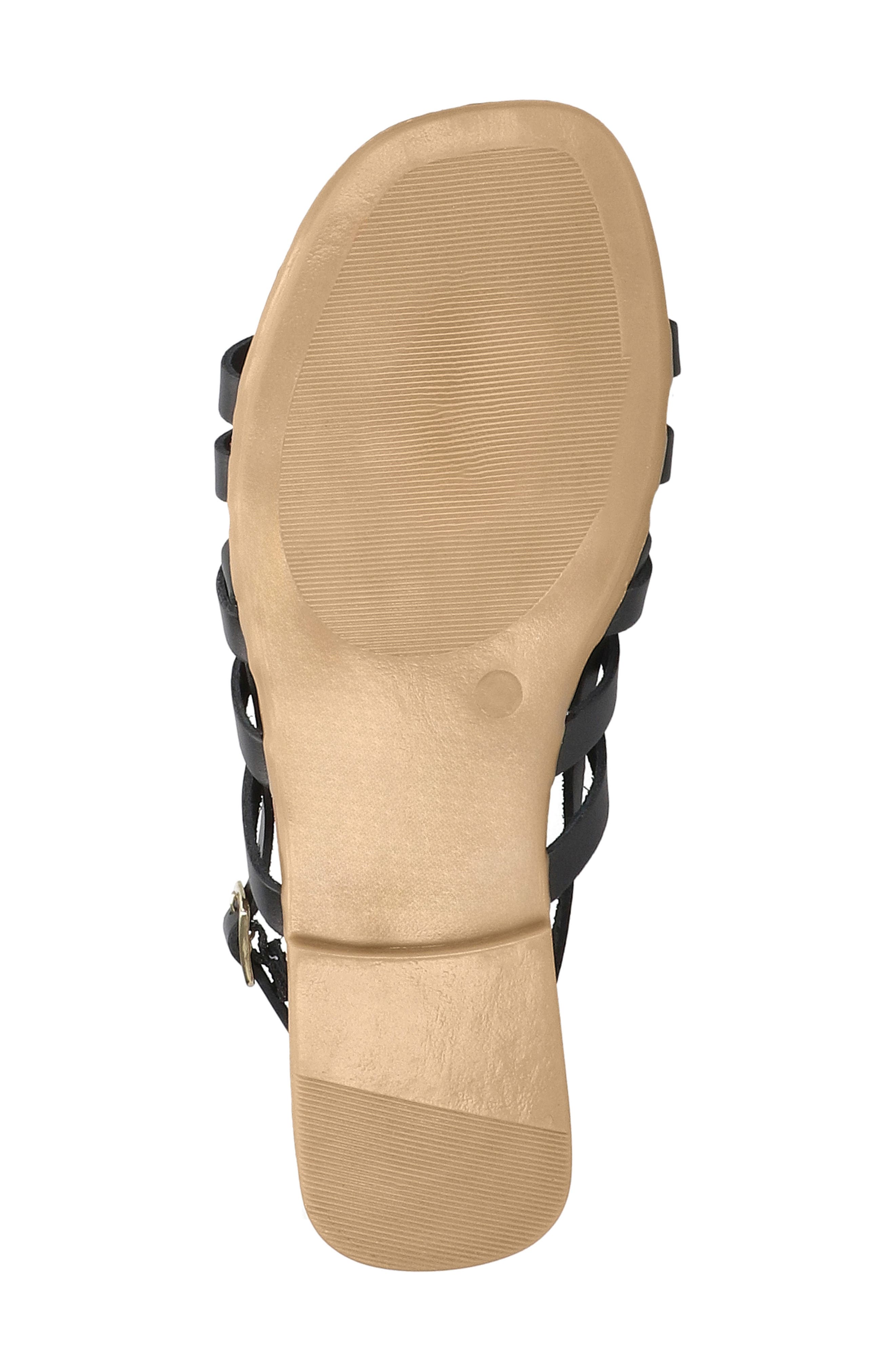 Bella Vita Uma-Italy Cage Sandal, Alternate, color, Black Leather