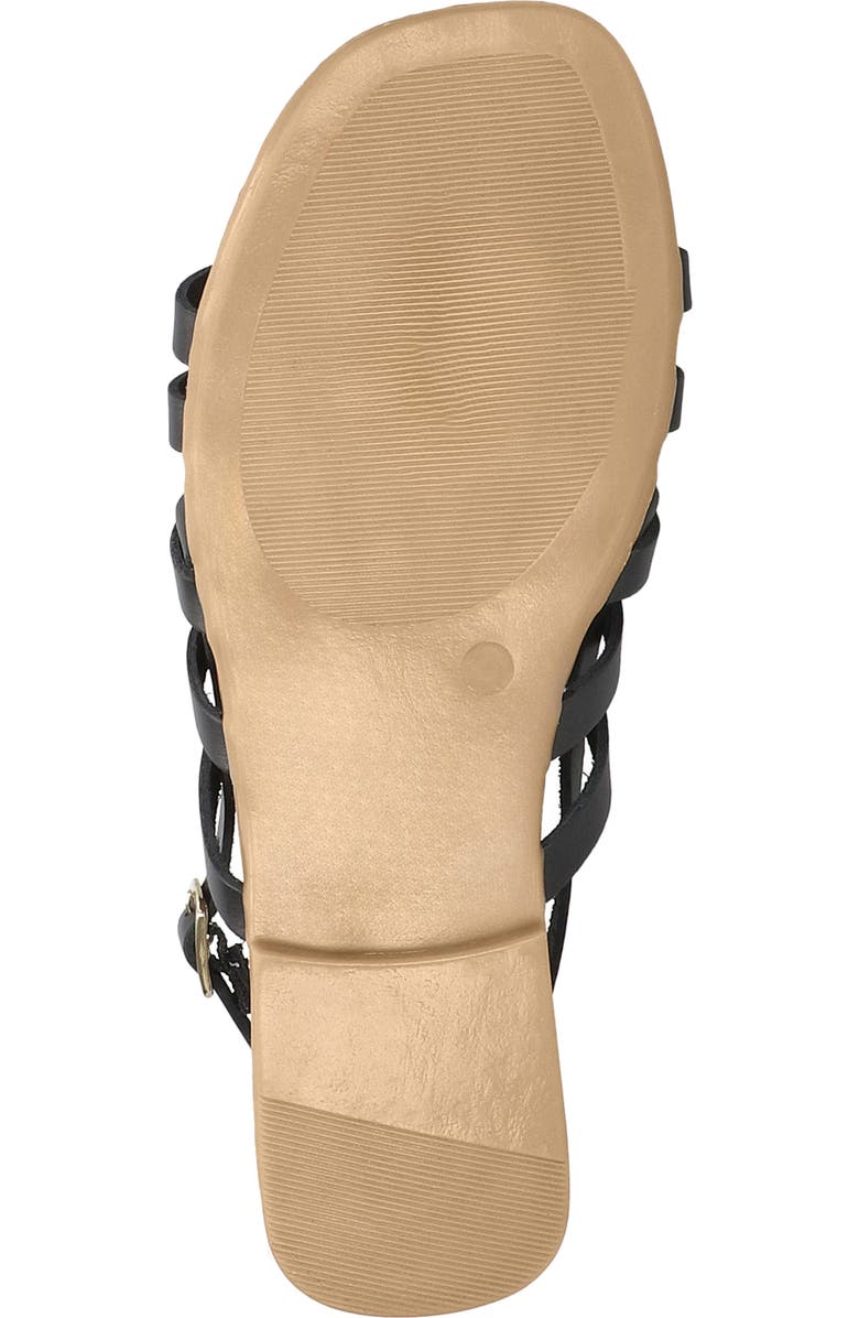 Bella Vita Uma-Italy Cage Sandal, Alternate, color, Black Leather