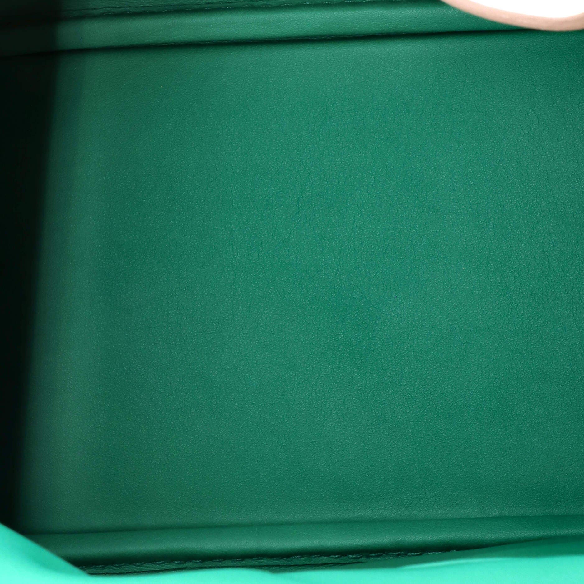 Pre-Owned Hermes Lindy Bag Verso Swift 26, Alternate, color, Verso - Gris Pale/Vert Vertigo