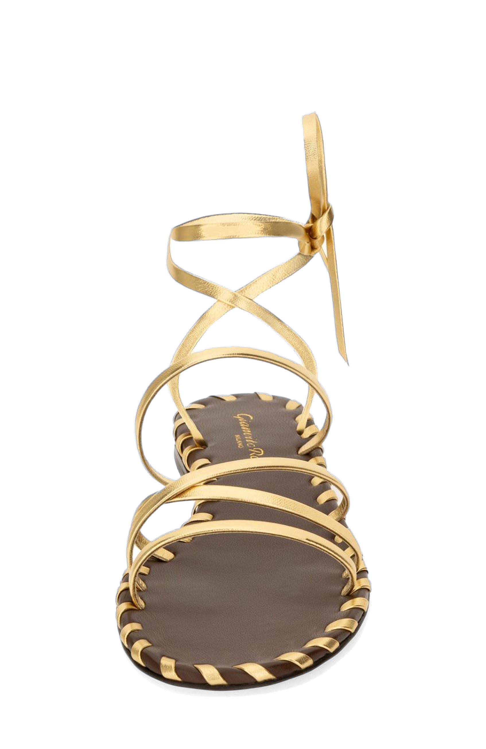 Zaira 05 Sandal, Alternate, color, Gold Leather