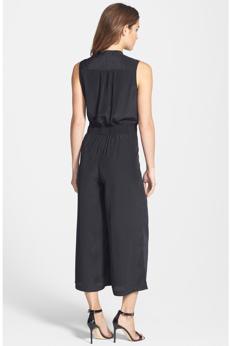 Crop Wide Leg Jumpsuit, Alternate, color, BLACK