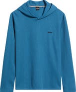 BOSS Waffle Knit Hooded Lounge T-Shirt