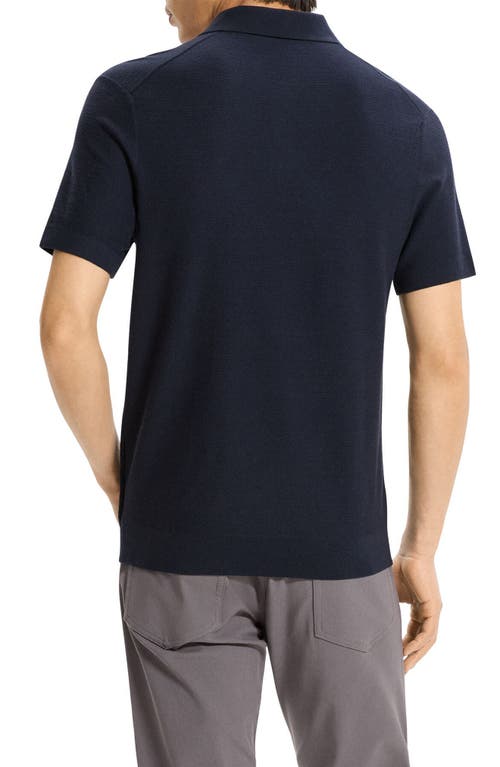 Theory Soris Sweater Polo In Blue