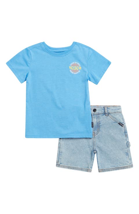 Kids' Carpenter T-Shirt & Denim Shorts Set (Toddler)