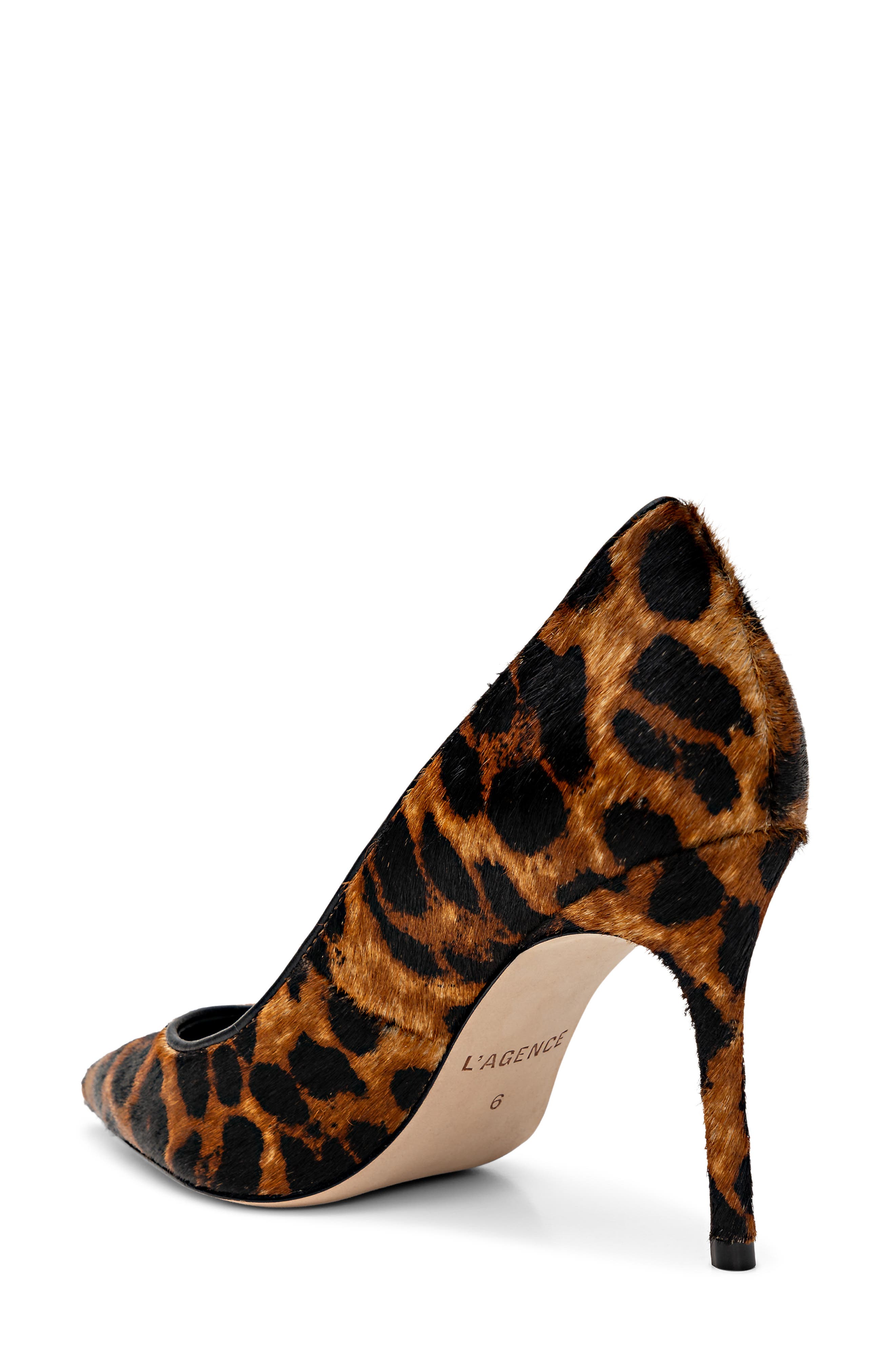 L
AGENCE Maelle Genuine Calf Hair Pump, Alternate, color, Leopard Hair Calf