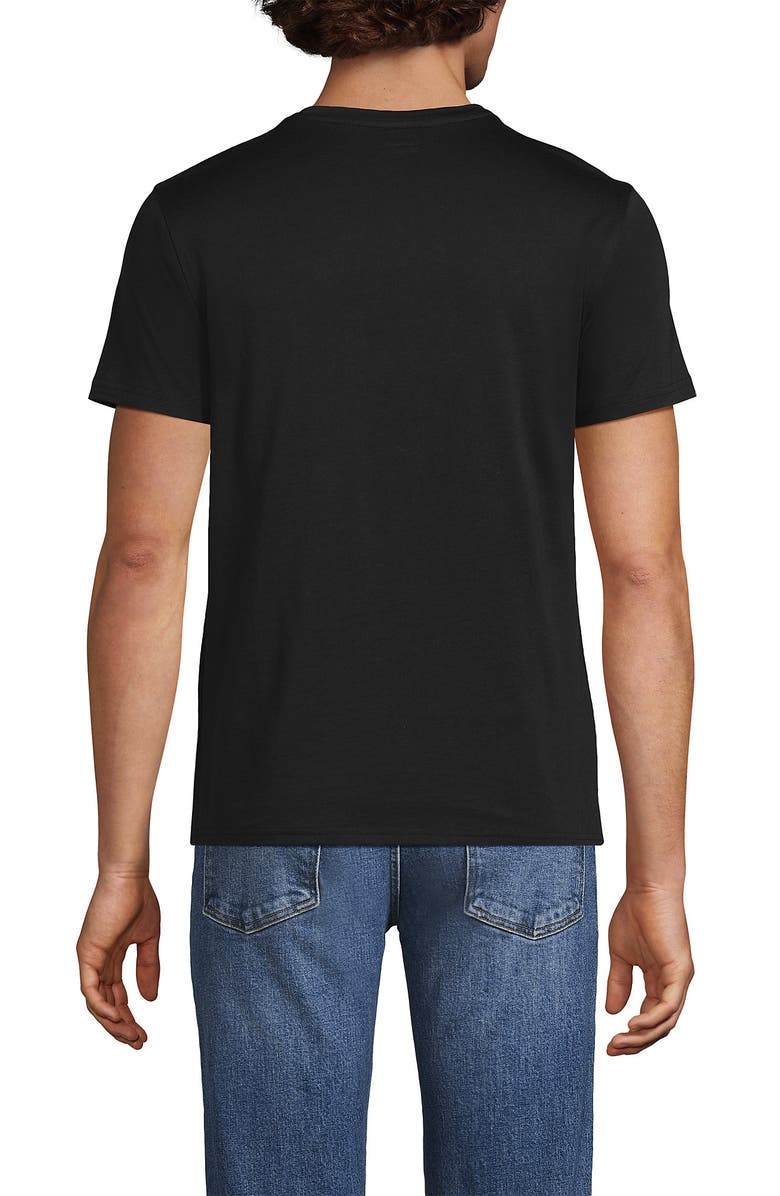 Lands' End Short Sleeve Supima V-Neck Tee, Alternate, color, 