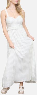 Blu Pepper Stripe Sleeveless Dress