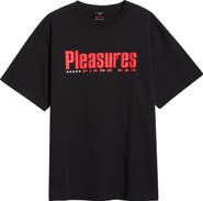 PLEASURES Piano Bar Cotton Graphic T-Shirt