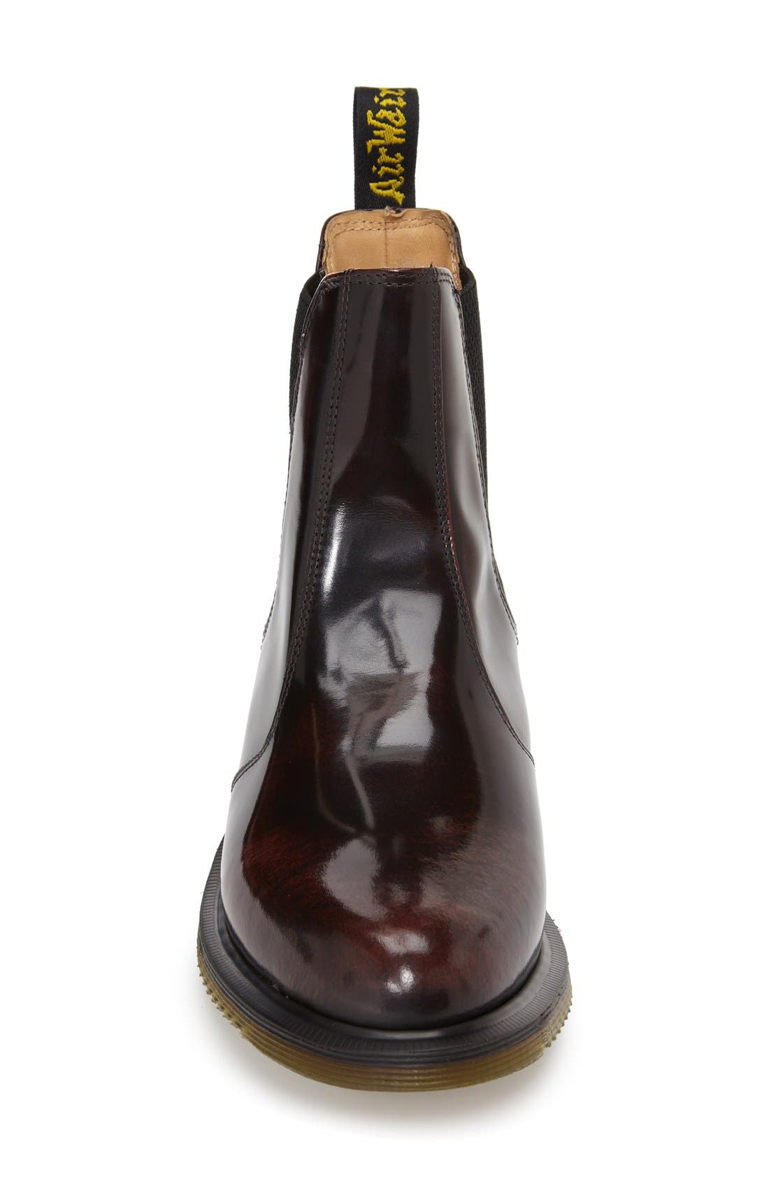 'Flora' Chelsea Boot, Alternate, color, CHERRY LEATHER